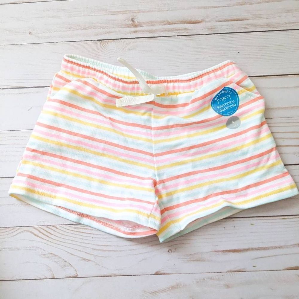 Carter's Kid Pull On Striped Shorts NWT - Picture 2 of 5